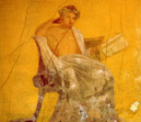 Pompeii travel - Pompeii: fresco of the famous poet Menander