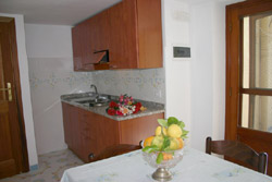 Pensione Positano - La Cucina dell'Appartamento Carla 