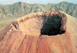 Crater of Vesuvius, the symbol of Naples
