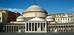 Sightseeing Naples Italy - Piazza Plebiscito square in the heart of Naples