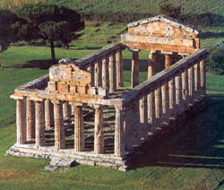 Paestum Temples - View of the Temple of Ceres