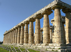 Paestum Temples - View of the Basilica