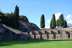 Veduta degli scavi di Pompei