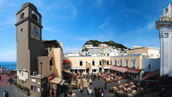 Pompeii Positano Capri Tour -  The famous Piazzetta of Capri