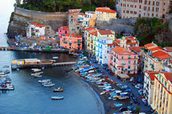 Sorrento walking tour - View of Marina Grande in Sorrento