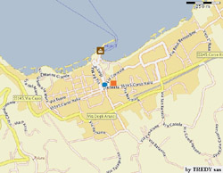 The exact location in Sorrento of  Parco Verde apartment