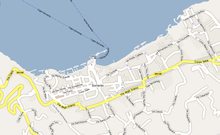 Map of Sorrento