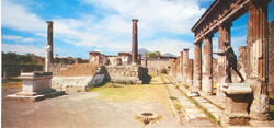 The temple of Apollo in Pompeii