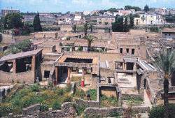 The general view of Herculaneum ruins