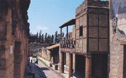 A typical street of Herculaneum
